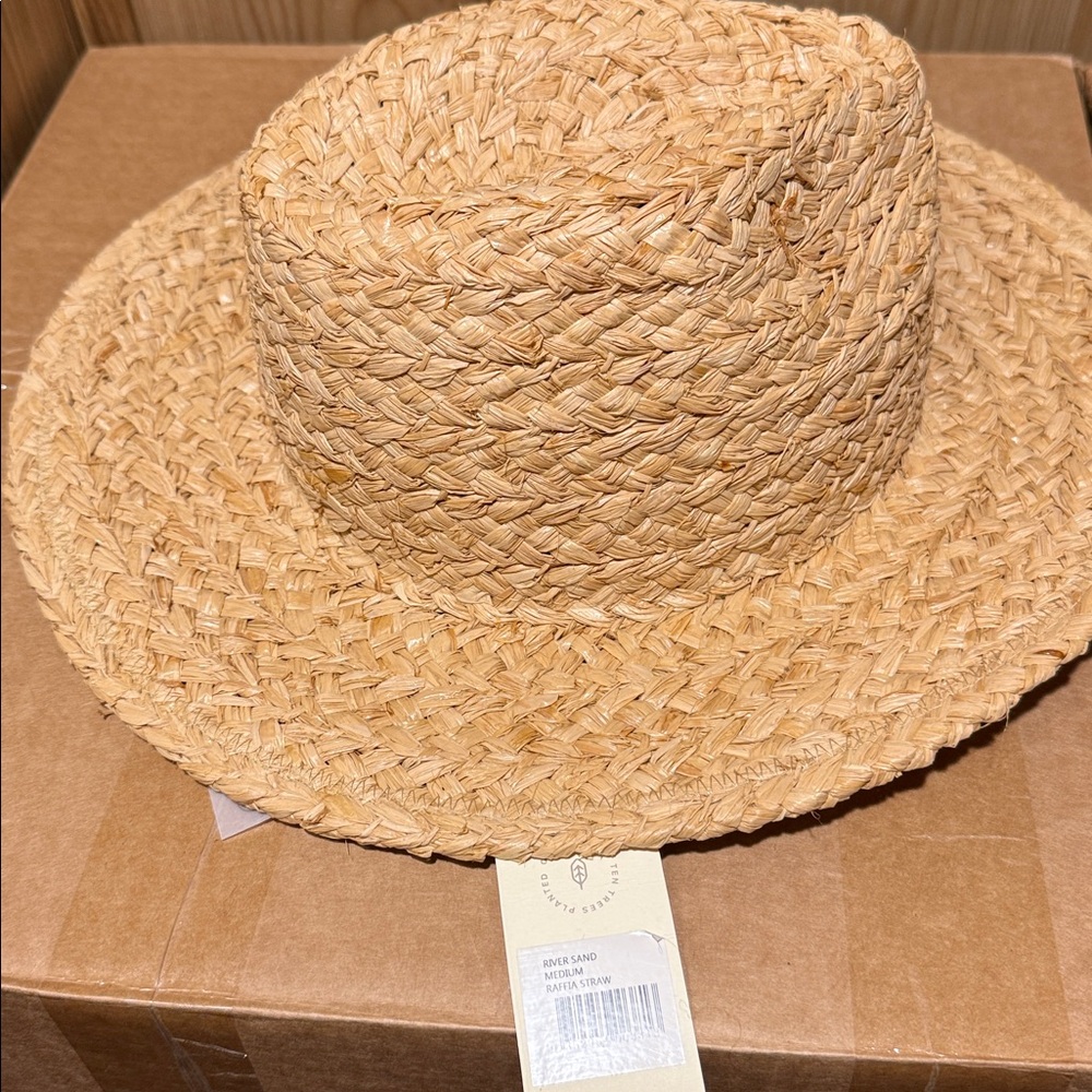 Will+Bear River Sand | Men’s & Women’s Raffia Wide Brim Hat - Picture 5 of 6